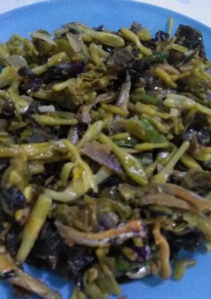 Foto resep Tumis kembang pepaya dan teri
