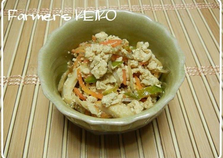 Recipe of Award-winning Scrambled Tofu with Lots of Vegetables
