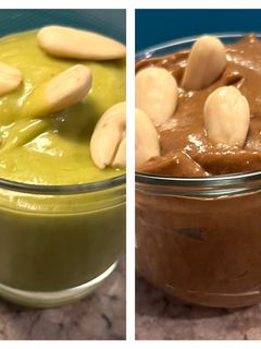 Φωτογραφία της συνταγής Παγωτό υγιεινό semifredo 😋♥️😋 healthy ice cream 🤩 🩷🍌🥑🩷 2 versions