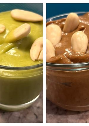 Φωτογραφία της συνταγής Παγωτό υγιεινό semifredo 😋♥️😋 healthy ice cream 🤩 🩷🍌🥑🩷 2 versions