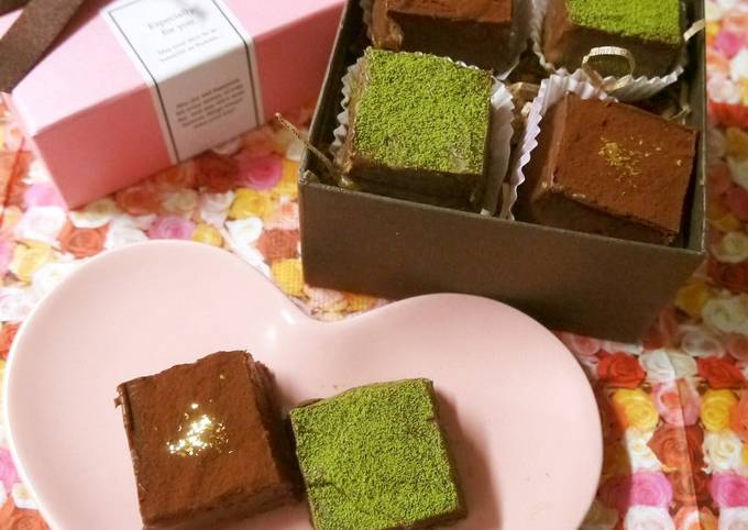 For Valentine's Day:  Roasted Green Tea & Pistachio Truffles recipe main photo