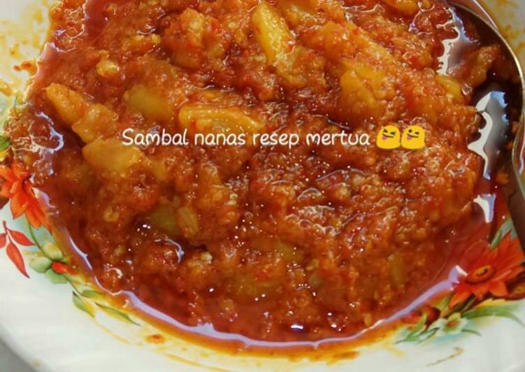 Resep Sambal Nanas Resep Mertua by #dapurhamezan yang Lezat