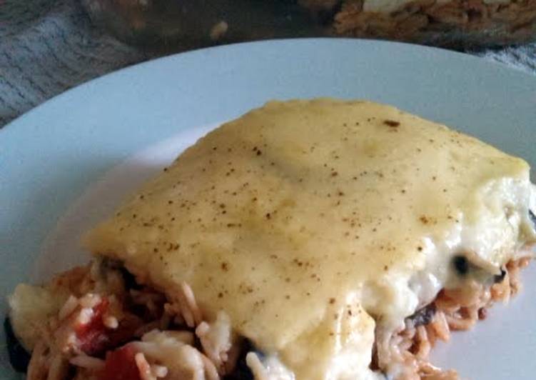 Easiest Way to Make Homemade Vickys Greek-Style Rice Moussaka, GF DF EF SF NF Vegan