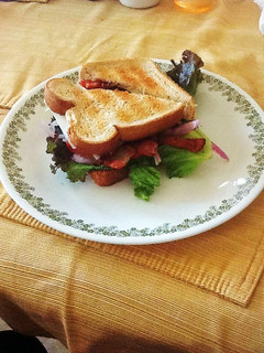 A picture of Grilled Chicken Swiss & Bacon Club Sandwich.