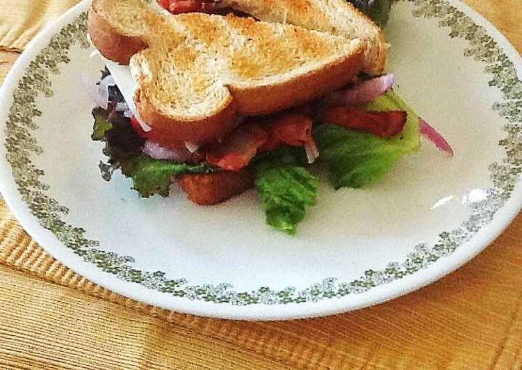 Grilled Chicken Swiss &amp; Bacon Club Sandwich