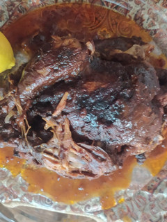 عکسی از دستور مرغ شکم پر