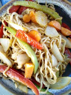 A picture of vegetable stir fry.