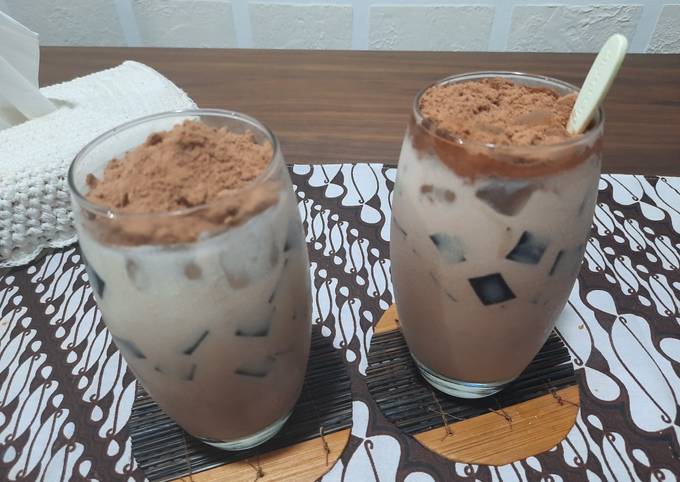 Resep Es Milo Cincau Oleh Ucy Abdullah Cookpad