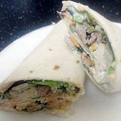 A picture of Simple pork chop wrap.