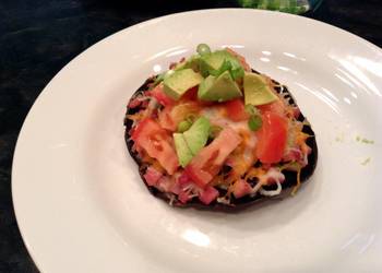 Easiest Way to Prepare Tasty Portabella Mushroom With Fried Diced Ham And Veggies  Can Be Made Meatless