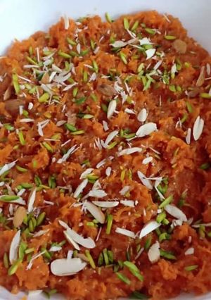 A picture of Gajar Ka halwa.