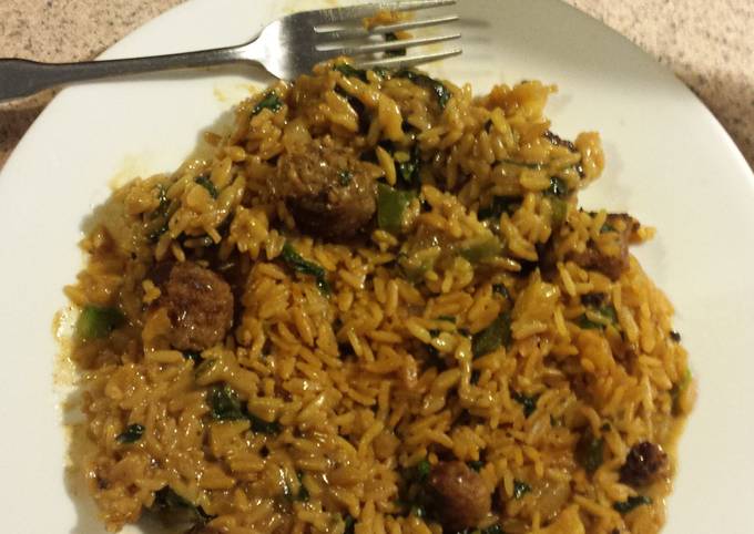 How to Make Perfect Sausage rice and veggies