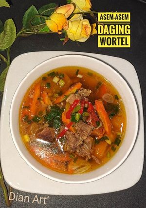 Foto resep Asem-Asem Daging Wortel