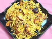 A picture of paneer biryani