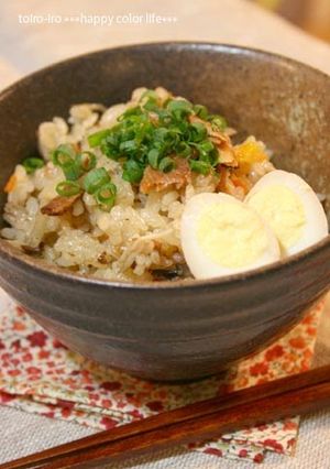 A picture of Easy Mixed Rice with Canned Pacific Saury.