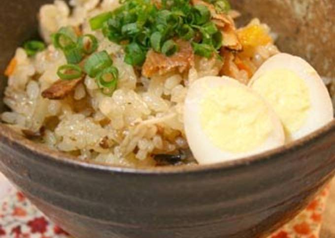 Easy Mixed Rice with Canned Pacific Saury