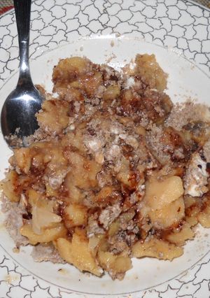 Una foto de Postre con membrillos