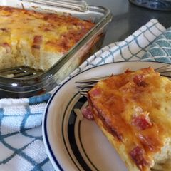 A picture of Overnight Egg Casserole.