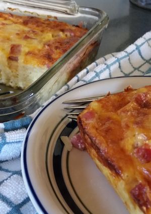 A picture of Overnight Egg Casserole.