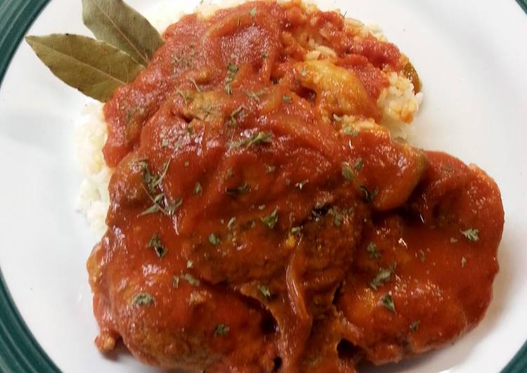 Recipe of Speedy Smothered Pork Chops In Red Gravy