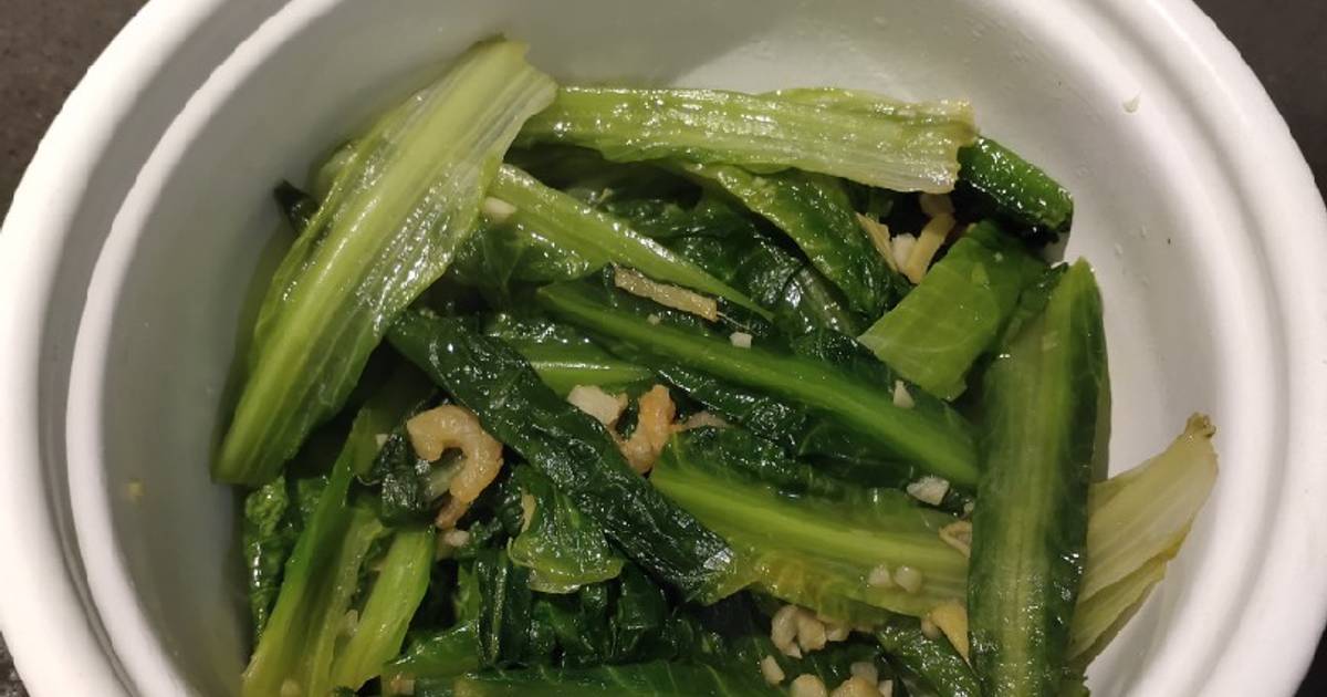 Indian Lettuce with Dried Shrimp Recipe by Meme Cookpad
