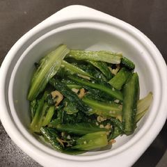 A picture of Indian Lettuce with Dried Shrimp.