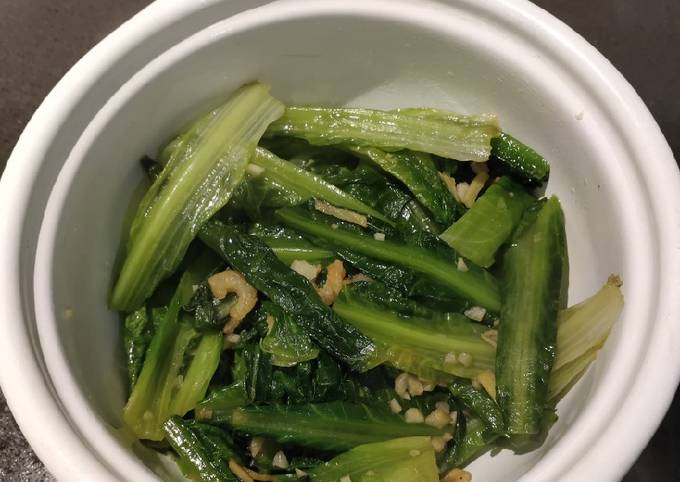 Indian Lettuce with Dried Shrimp