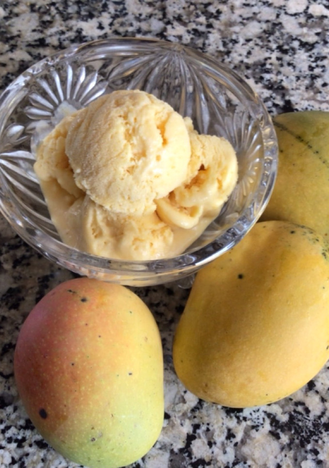 Una foto de Helado de mango
