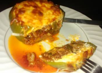 How to Prepare Delicious Stuffed breakfast bell pepper