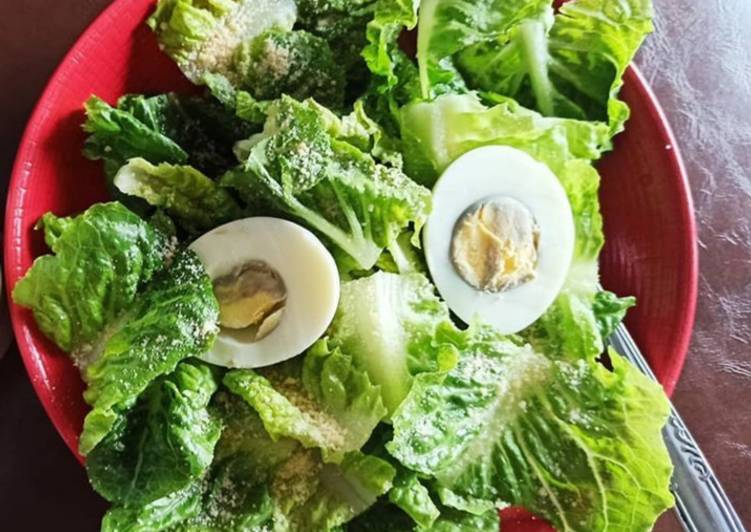 Simple rommaine salad, mudah hanya 5 bahan saja