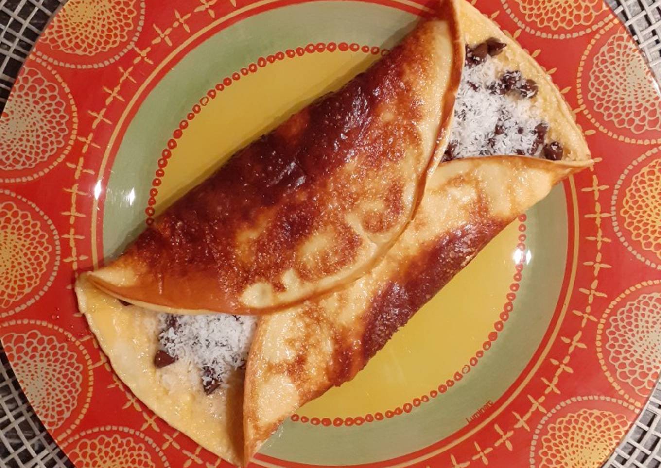 Omelette au Chocolat et Noix de Coco / Healthy