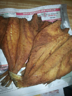 A picture of Country fried fish.