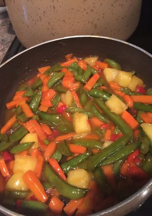 A picture of Sweet And Sour Stir Veggie fry.