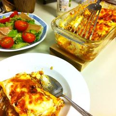 A picture of Homemade Lasagna.