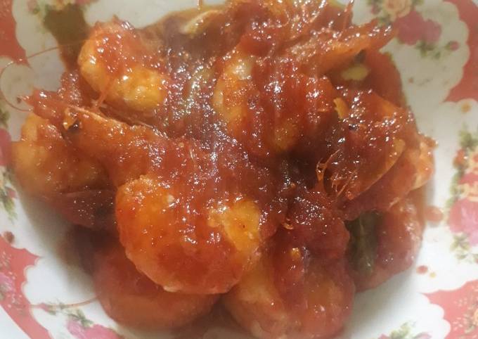 Balado udang simpel