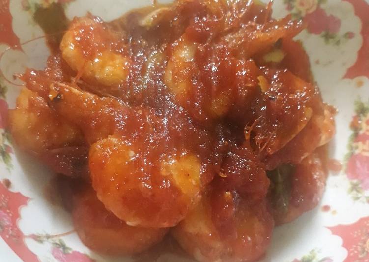 Resep Balado udang simpel Anti Gagal