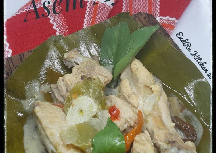 Resep @MANTAP Garang Asem Ayam ide masakan sehari hari