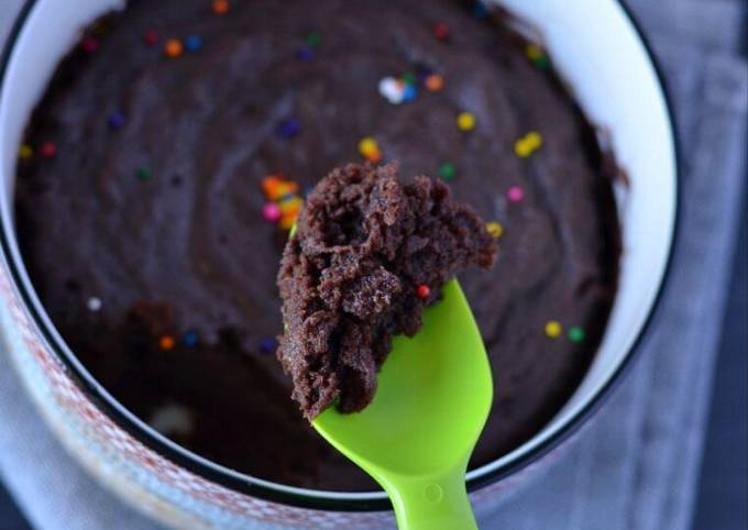 Steps to Prepare Homemade Nutella Chocolate Brownie In Microwave