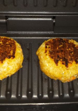 A picture of Buffalo Chicken Burgers! !!!.