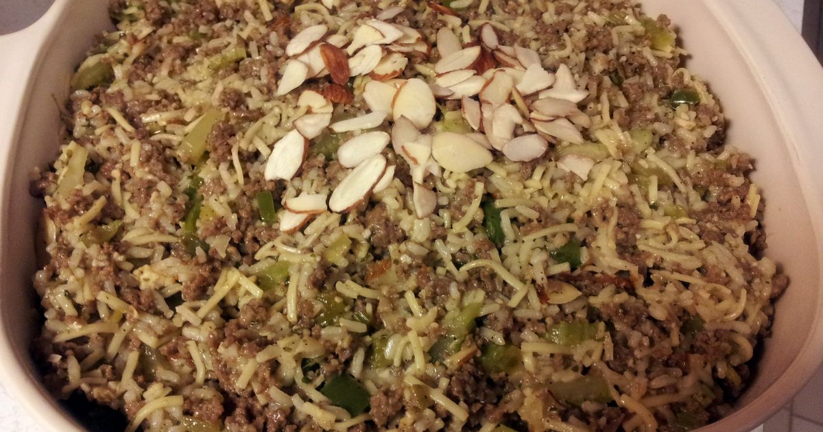 Cooked Pat Rice Pat's Almond Rice Casserole Recipe By Tasty57