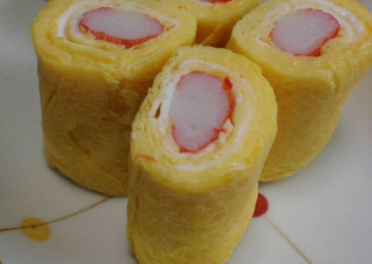 Recipe of Speedy Crab Stick Omelet Roll