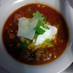 A picture of taco soup.