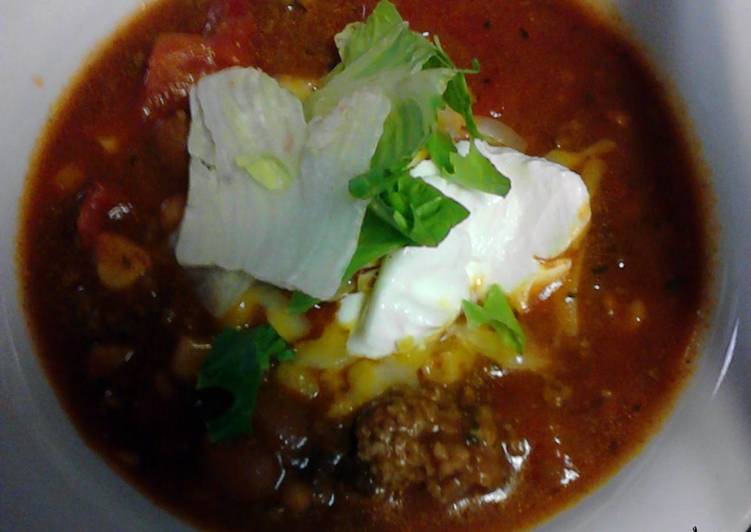 Recipe of Homemade taco soup