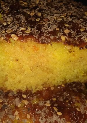 صورة لوصفة بسبوسة بالبرتقال لذيذة 😋