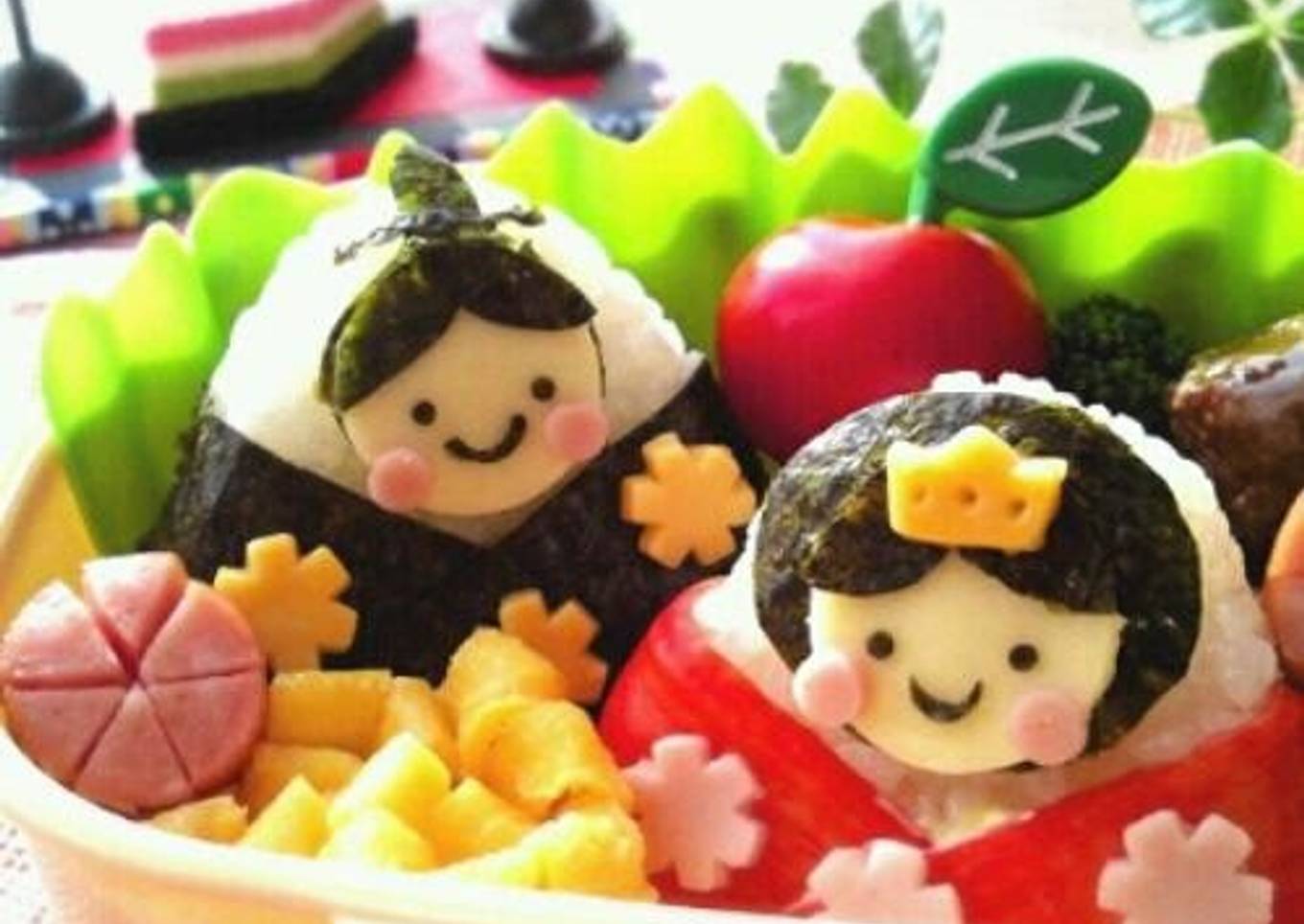 Empress & Emperor for Girls' Day Bento