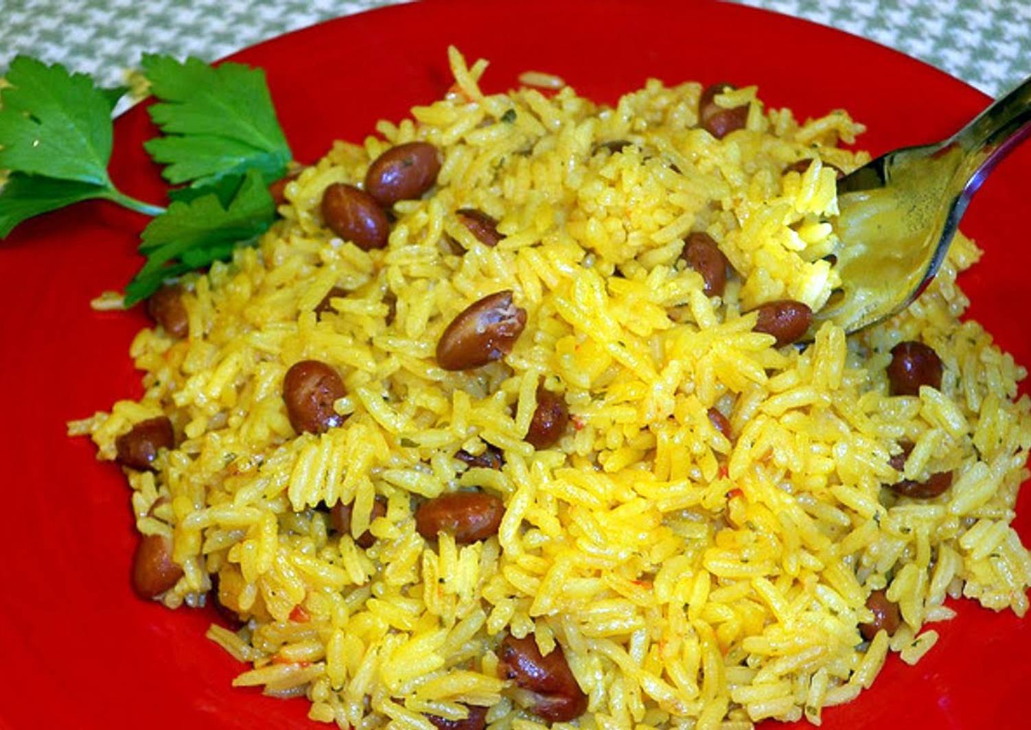 Arroz guisado con habichuelas