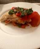 Pimientos rellenos con filetes de pescado
