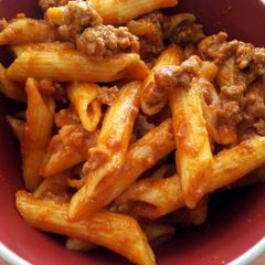 A picture of Pasta with a SIMPLE Bolognese.