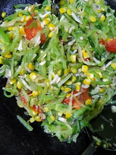 Foto resep Tumis labu jipang dan jagung teri medan