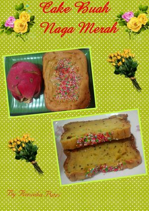 Foto resep CAKE "BUAH NAGA MERAH"